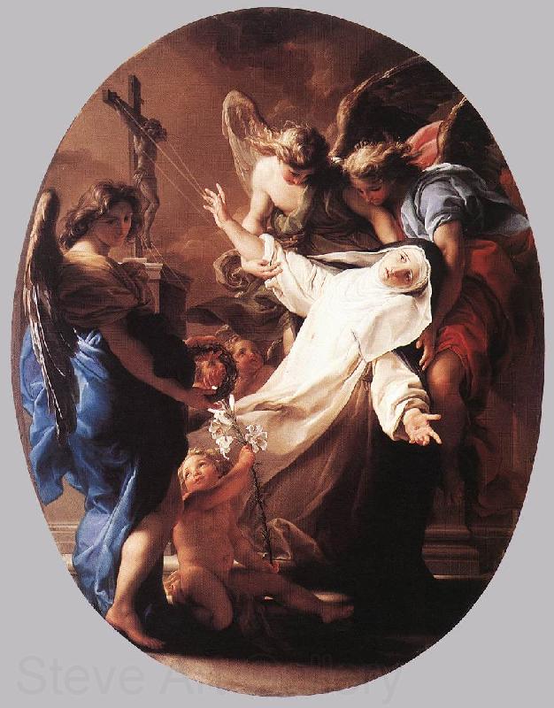BATONI, Pompeo The Ecstasy of St Catherine of Siena Norge oil painting art